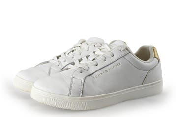 Tommy Hilfiger Sneakers in maat 38 Wit, Kleding | Dames, Verzenden, Wit, Zo goed als nieuw, Sneakers