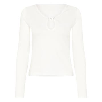 Zadig & Voltaire • wit t-shirt Tina met logo • XS, Verzenden