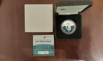 Ierland. 15 Euro 2014 John Phillip Holland Proof (Zonder