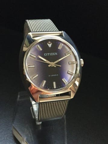 Citizen - 21 Jewels Dial Morado Tornasolado - Zonder, Nieuw