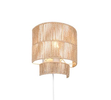 Trio SATNA wandlamp | E27 Fitting | bruin | 24,5 x 14 cm | I, Huis en Inrichting, Verzenden, Nieuw