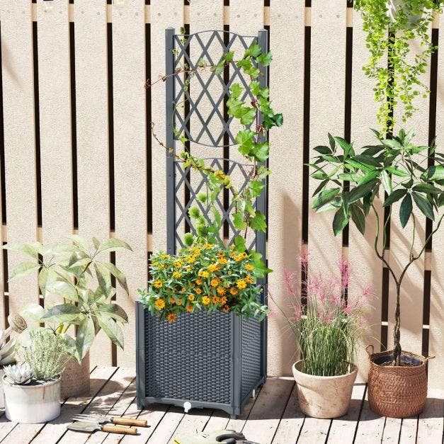 2dekans | Coast Verhoogde Tuinbak - PP - Klimrek -, Jardin & Terrasse, Outils à main, Enlèvement ou Envoi