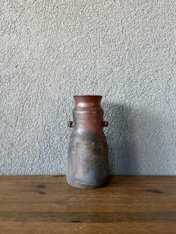 Vaas - Keramiek - Japan - Bizen steengoed vaas - Kimura