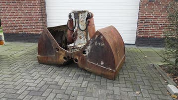 Zandgrijper schaal 100 cm breed, Ophalen