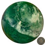 Fluoriet Fine polished green fluorite Quality sphere -, Collections, Minéraux & Fossiles