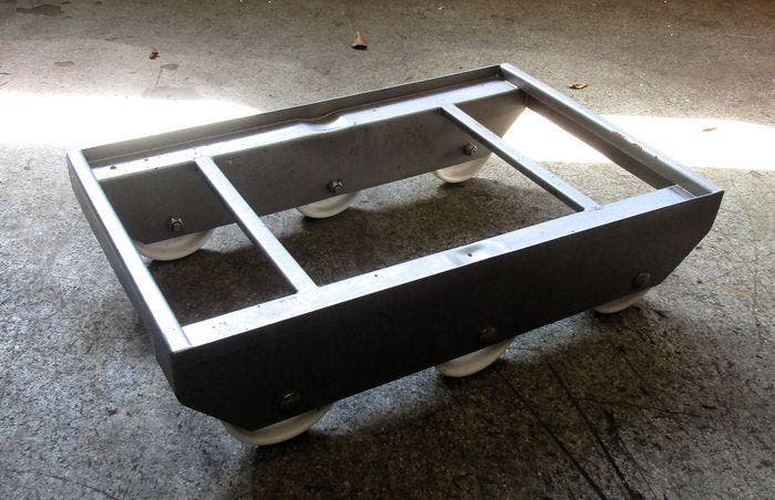 RVS Dolly, Wiel, Onderwagen, B40,5cm x D64cm x H16cm, Zakelijke goederen, Kantoor en Winkelinrichting | Winkel en Inventaris