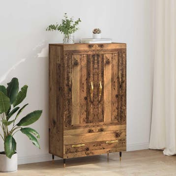 vidaXL Highboard Oud Hout 69,5 x 31 x 115 cm Bewerkt hout, Verzenden, Nieuw