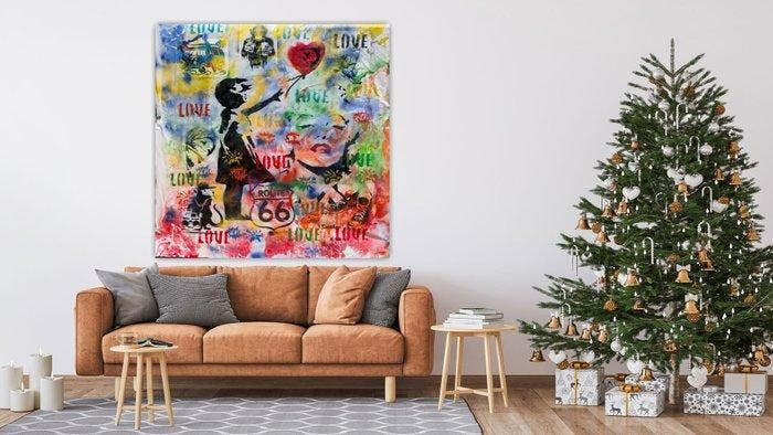 Joan LLaverias - Ops pop loco - XXL, Antiek en Kunst, Kunst | Schilderijen | Modern