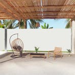 vidaXL Windscherm uittrekbaar 220x1000 cm crèmekleurig, Verzenden, Nieuw