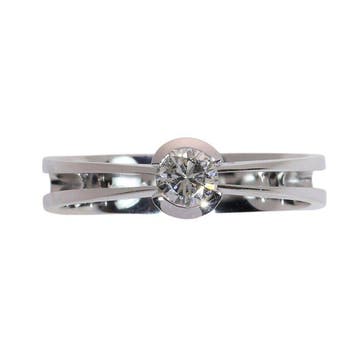Ring - 18 karaat Witgoud - Diamant - NOS Vintage uit de, Nieuw