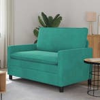 vidaXL bank / zetel Turquoise 126 x 81 x 87,5 cm Fluweel, Verzenden, Nieuw