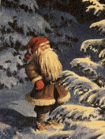 Magie hivernale nordique – Tapisserie de Noël en gobelin de