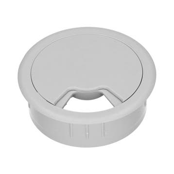 60mm Kabelbeheer Bureau Grommet Licht Grijs - 49.80.020 [2, Doe-het-zelf en Bouw, Verzenden, Nieuw