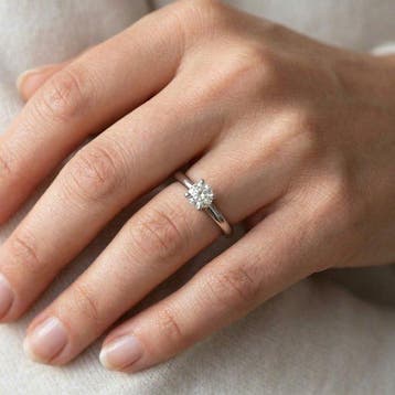 Bague - 18 carats Or blanc - 0.50ct. tw. Diamant (Naturelle), Nieuw