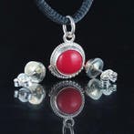 koraal Cabochon - Hoogte: 20 mm - Breedte: 13 mm- 2.74 g -