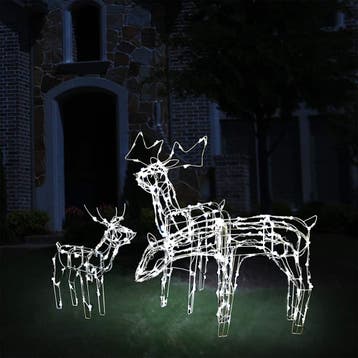 vidaXL 3-delige Kerstverlichting rendieren 229 LEDs, Diversen, Kerst, Verzenden, Nieuw
