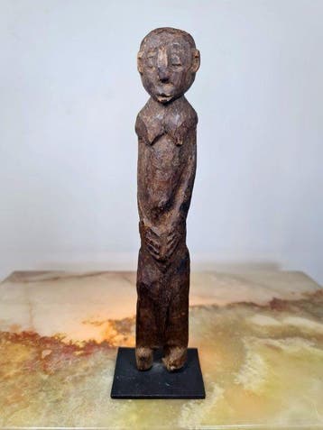 Ancienne statuette fétiche Lobi soclée, Burkina Faso -
