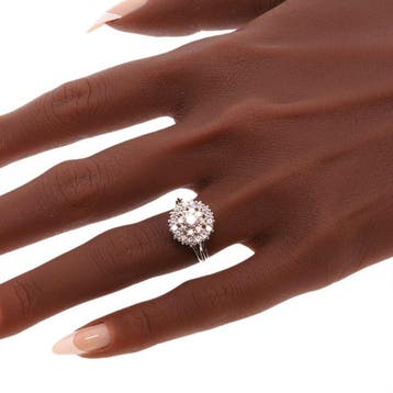 Ring - 18 karaat Witgoud - 1.00ct. tw. Diamant (Natuurlijk), Nieuw