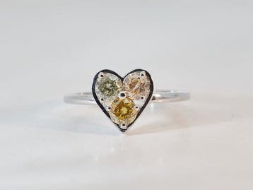 Zonder minimumprijs - Ring - 18 karaat Witgoud - 0.83ct. tw., Nieuw