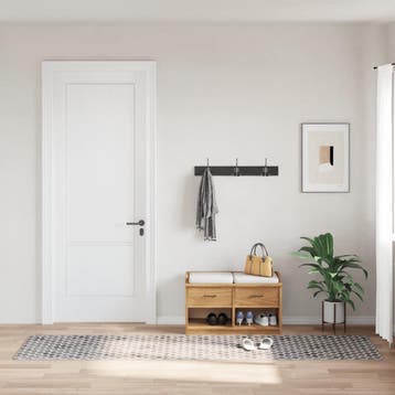 vidaXL Vloerkleed wasbaar 80x300 cm meerkleurig, Verzenden