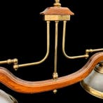 Lampe à suspendre - Bois, Laiton, Verre - Virginia Beach
