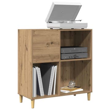 vidaXL Platenkast 84,5x38x89 cm bewerkt hout artisanaal, Verzenden