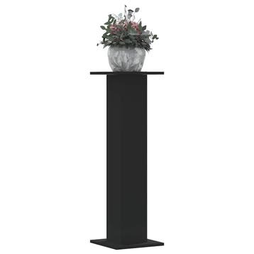 vidaXL Plantenstandaards 2 st 30x30x95 cm bewerkt hout zwart, Tuin en Terras, Verzenden, Nieuw