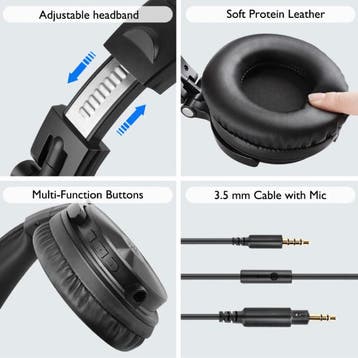 Pro-C Draadloze Koptelefoon - 110 Uur Afspeeltijd - Headset, Verzenden, Nieuw