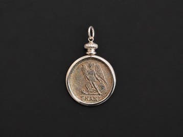 Oud-Romeins, Keizerrijk Brons Coin pendant, Follis van