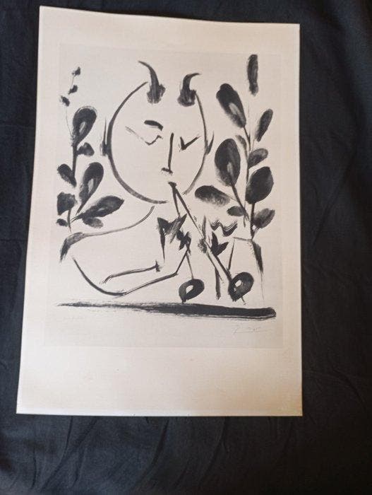 Pablo Picasso (1881-1973) - Faune aux branchages, Antiquités & Art, Antiquités | Autres Antiquités