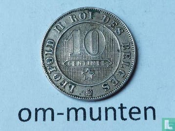 België 10 centimes 1901 (FRA - type 1), Postzegels en Munten, Munten | België, Verzenden, Losse munt