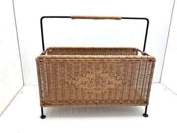 Porte-revues - Fer, Rotin