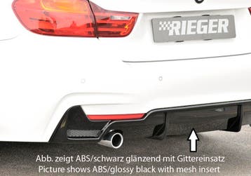 Rieger diffuser | geschikt voor BMW 4-Serie F32 / F33 / F36, Verzenden