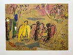Marc Chagall (1887-1985) - Les 3 anges, Antiek en Kunst
