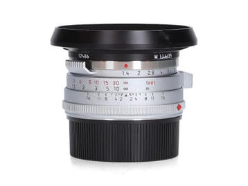 Leica 35mm f/1.4 Summilux-M Silver Steel Rim (11301), Ophalen of Verzenden, Zo goed als nieuw