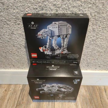 Lego Set - Star Wars - AT-AT; Millennium Falcon, Nieuw