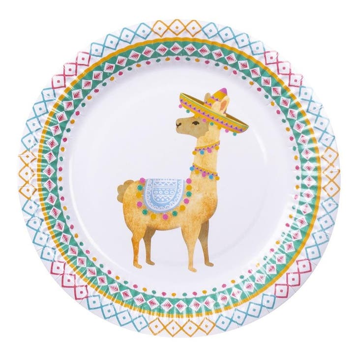 Lama Borden Versiering 23cm 6st, Hobby en Vrije tijd, Feestartikelen, Nieuw, Verzenden