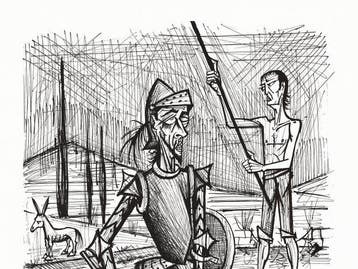 Bernard Buffet (1928-1999) - Don Quichotte la rencontre avec