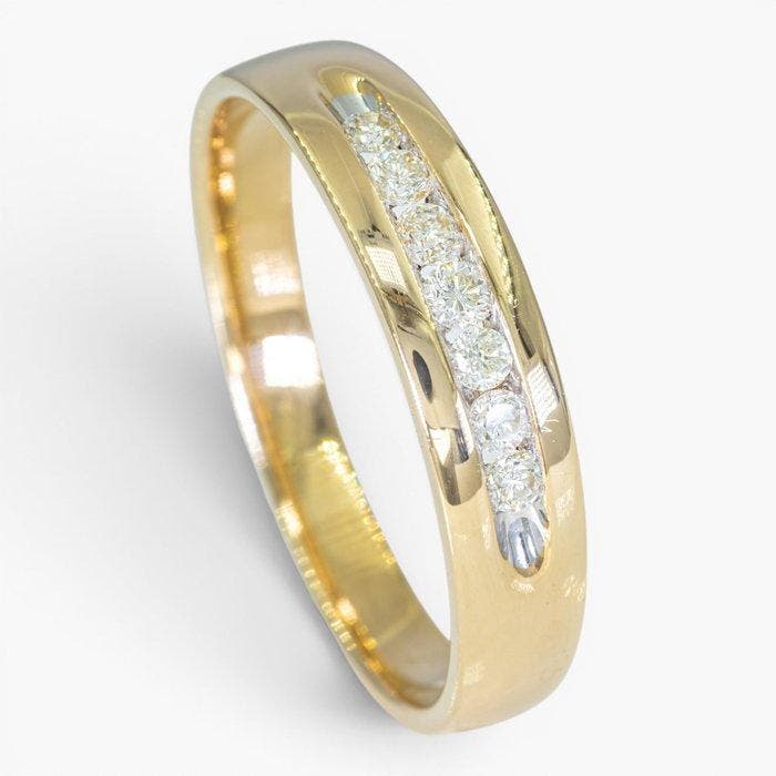 Sans prix de réserve - Bague - 14 carats HRD Antwerp, Or, Handtassen en Accessoires, Ringen