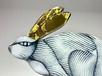 Studio Habrat - Maciej Habrat - sculptuur, Golden Hare -