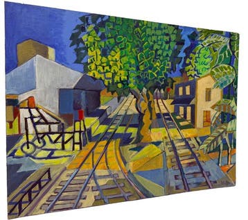 Armand Meffre (1929–2009) - La Gare de Robion n°2, 1983, Antiquités & Art
