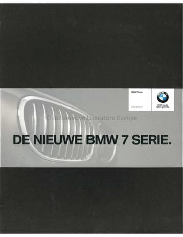 2012 BMW 7 SERIE BROCHURE NEDERLANDS, Nieuw