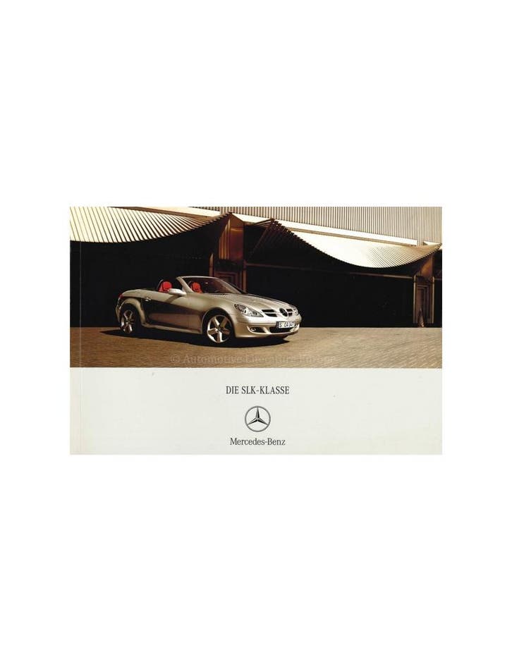 2007 MERCEDES BENZ SLK KLASSE BROCHURE DUITS, Boeken, Auto's | Folders en Tijdschriften