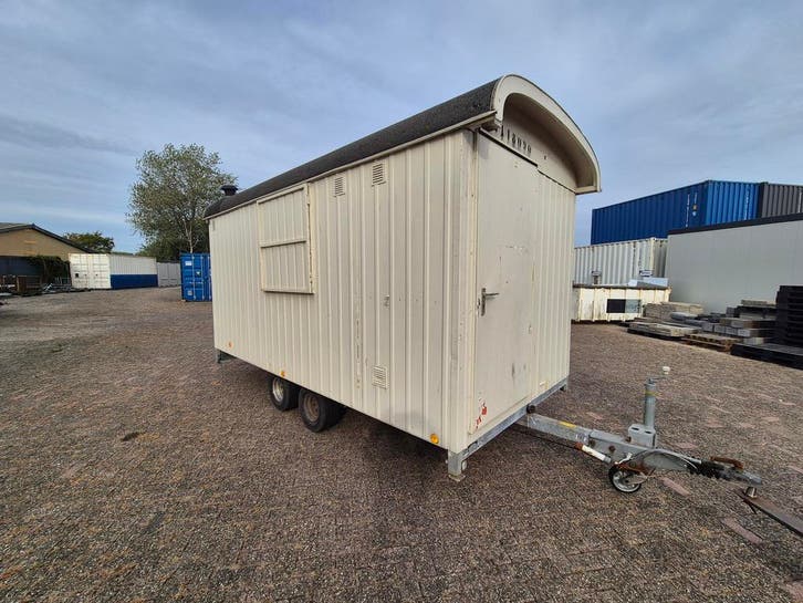 Schaftwagen keetwagen 4m snelverkeer (tandem)HS-1457, Articles professionnels, Machines & Construction | Abris de chantier & Conteneurs