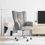 vidaXL Relaxstoel fluweel lichtgrijs, Verzenden