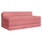 vidaXL Vouwbare Sofa Bed Roze 120 x 60 x 49 cm Stof, Verzenden, Nieuw