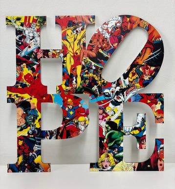 Meta Pop (1990) - Super Heroes meets Hope, from: The Comic