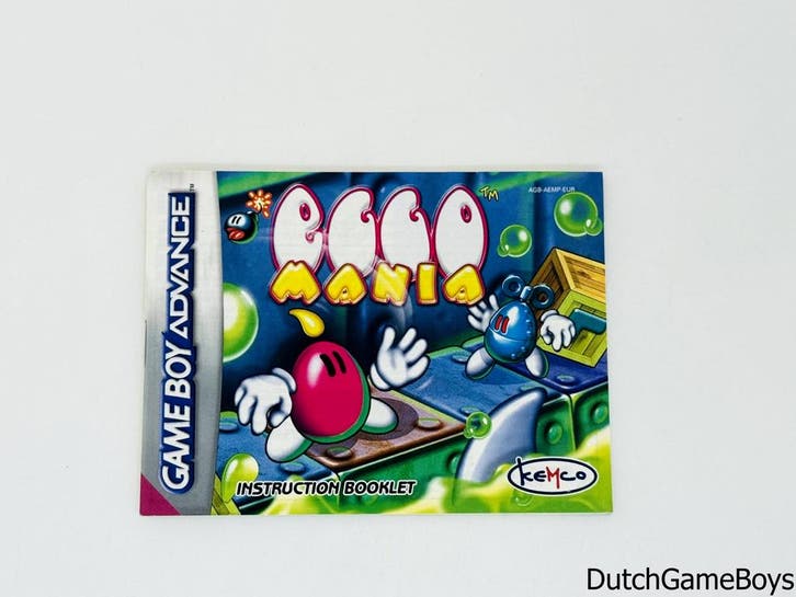 Gameboy Advance / GBA - Eggo Mania - EUR - Manual, Games en Spelcomputers, Games | Overige, Gebruikt, Verzenden