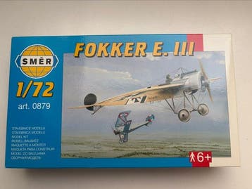 Smr / Supermodel 1:72 - Modelbouwdoos (2) - Fokker E.III;, Nieuw