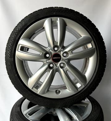 MINI Cooper S F55 F56 F57 17 inch JCW Velgen + Winterbanden, Auto-onderdelen, Gebruikt, Verzenden, Banden en Velgen, 17 inch